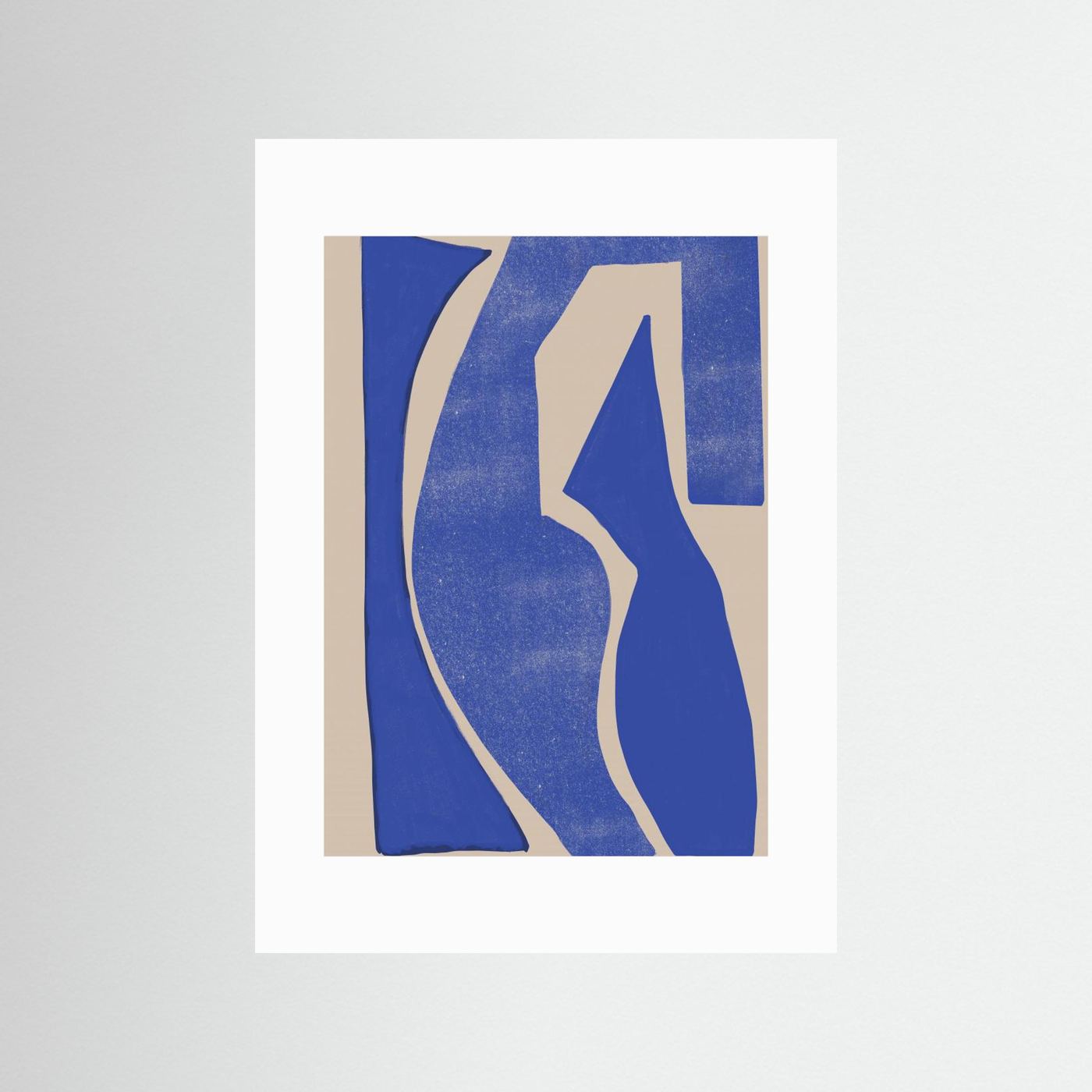 Blue Geometric Shapes by The Miuus Studio