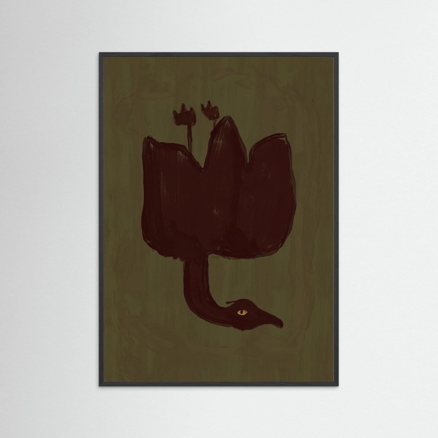 Dark Bird Blossom by Josephin Hermsdorf
