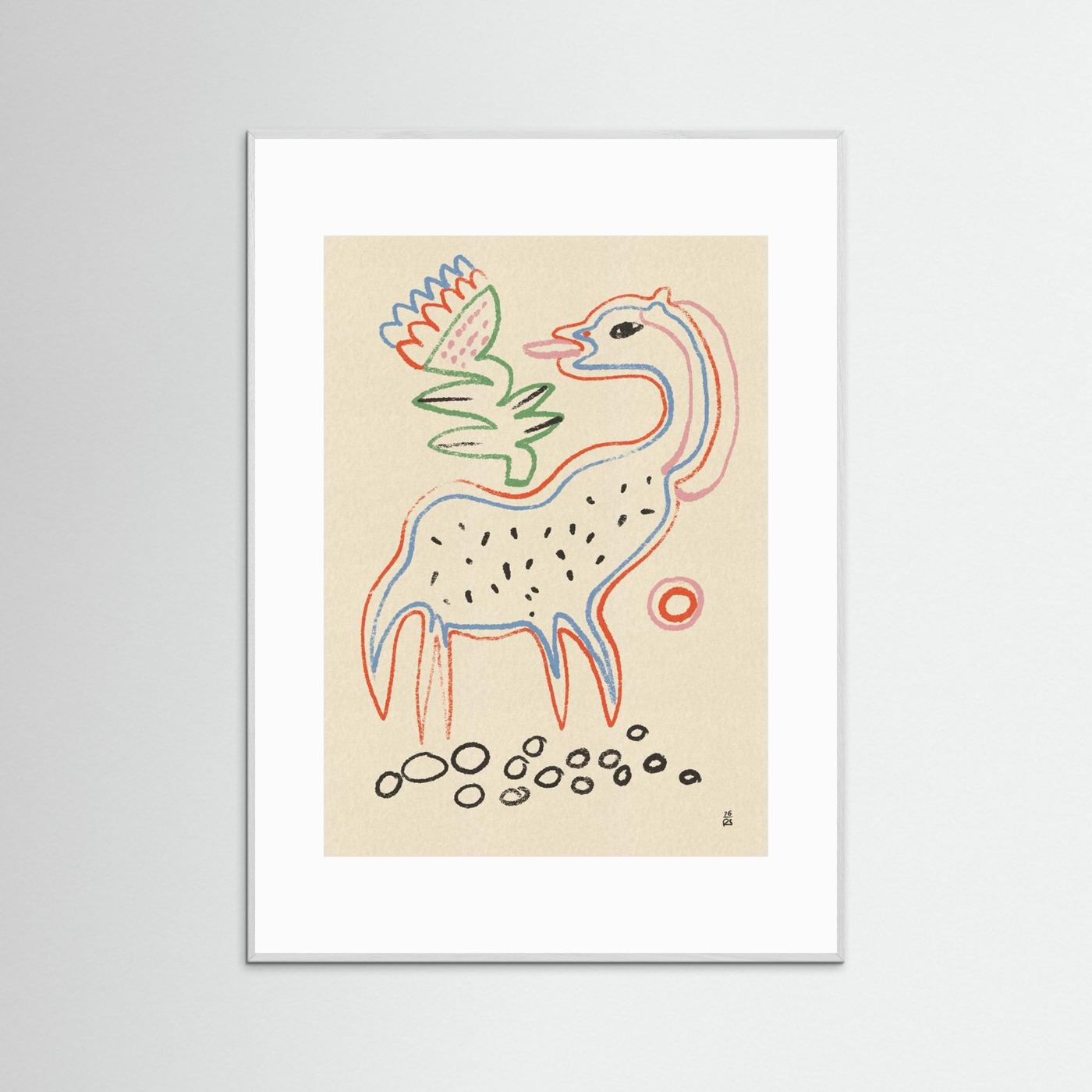 Whimsical Creature and Flower by Raipa Studio