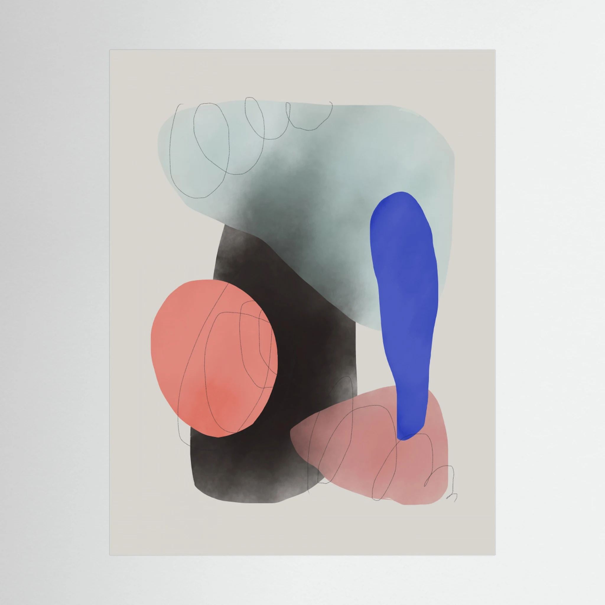 Watercolor Organic Shapes by Little Dean