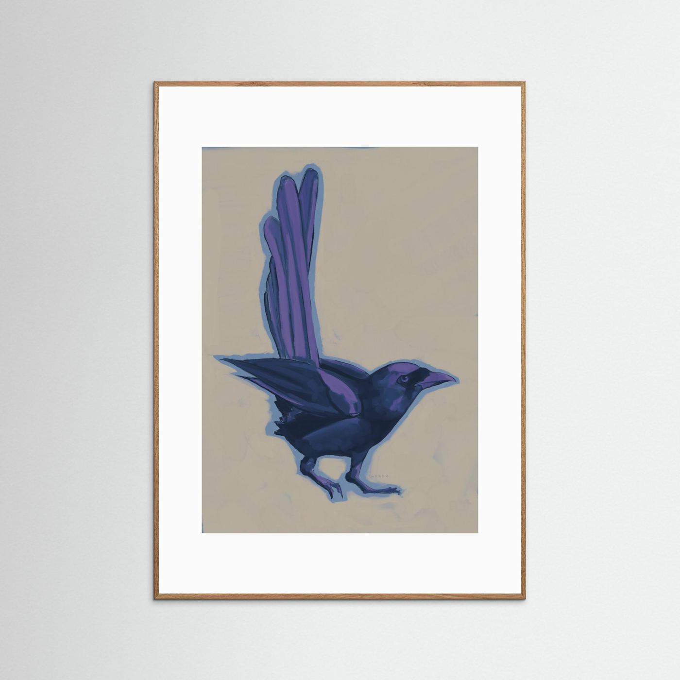 Dark Purple Crow by Josephin Hermsdorf