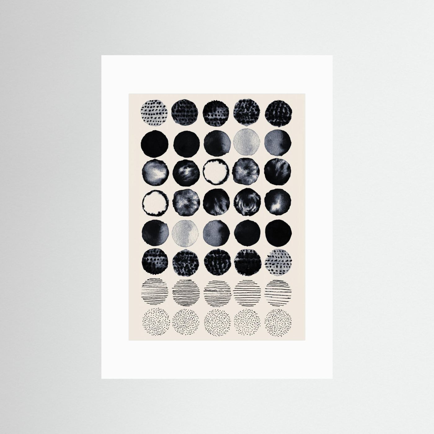 Textured Circle Patterns by Danushka Abeygoda