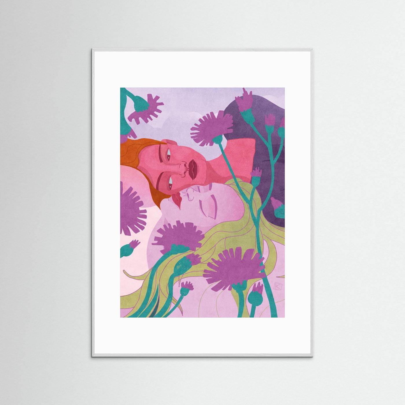 Gentle Floral Embrace by Sylwia Kubus