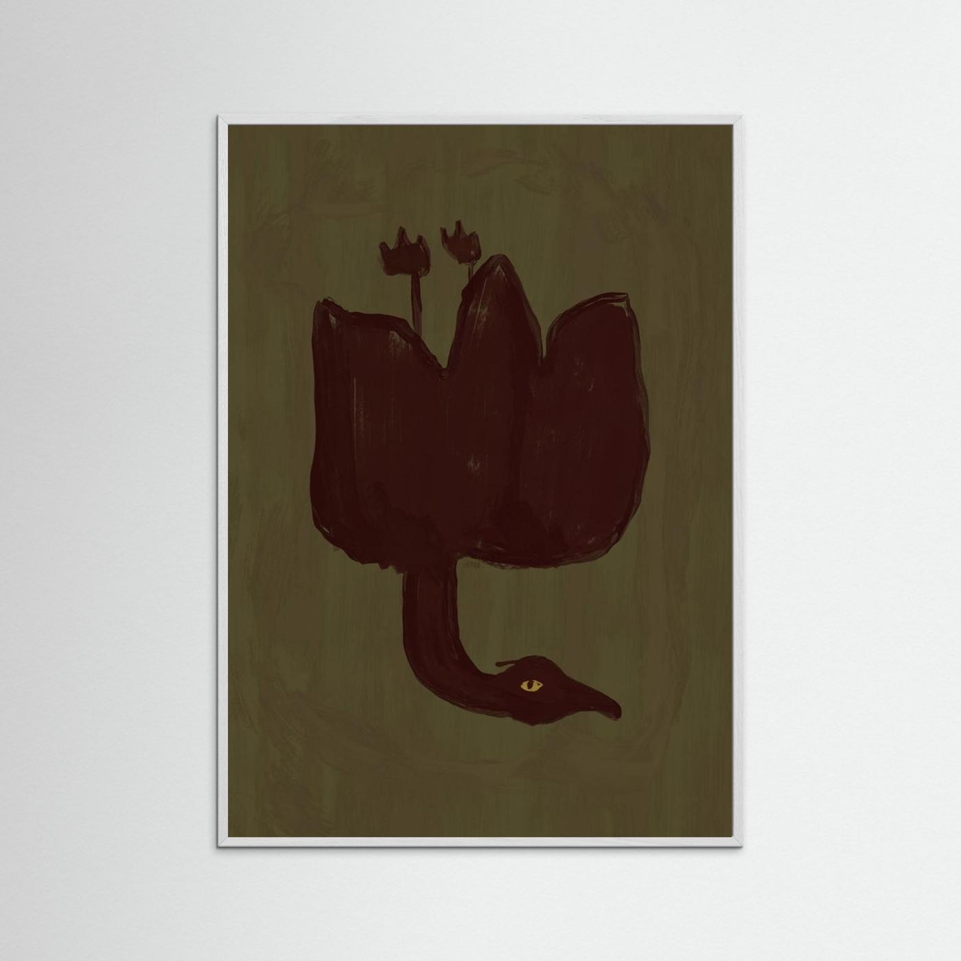 Dark Bird Blossom by Josephin Hermsdorf