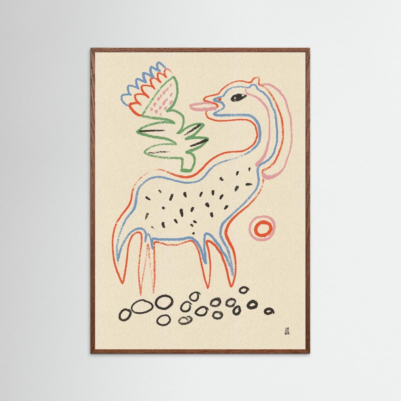 Whimsical Creature and Flower by Raipa Studio