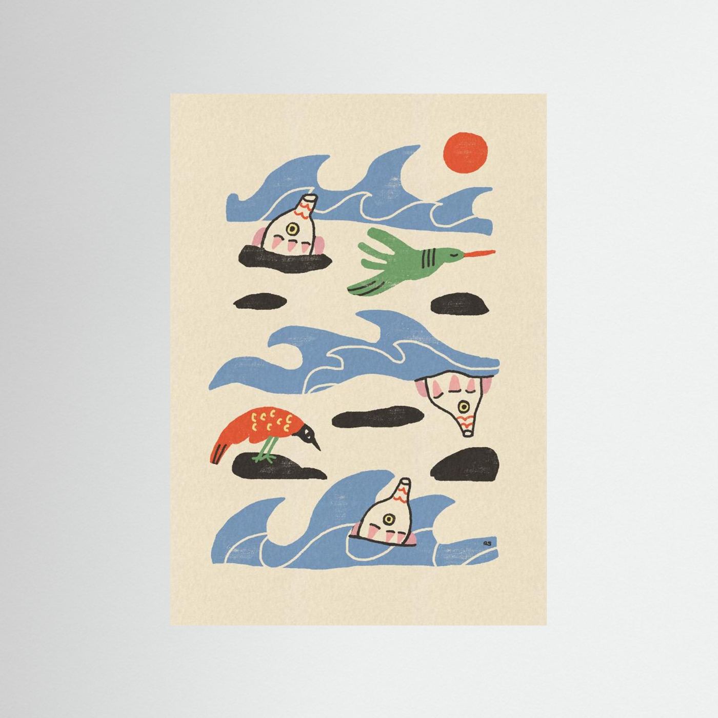 Whimsical Ocean Creatures by Raipa Studio