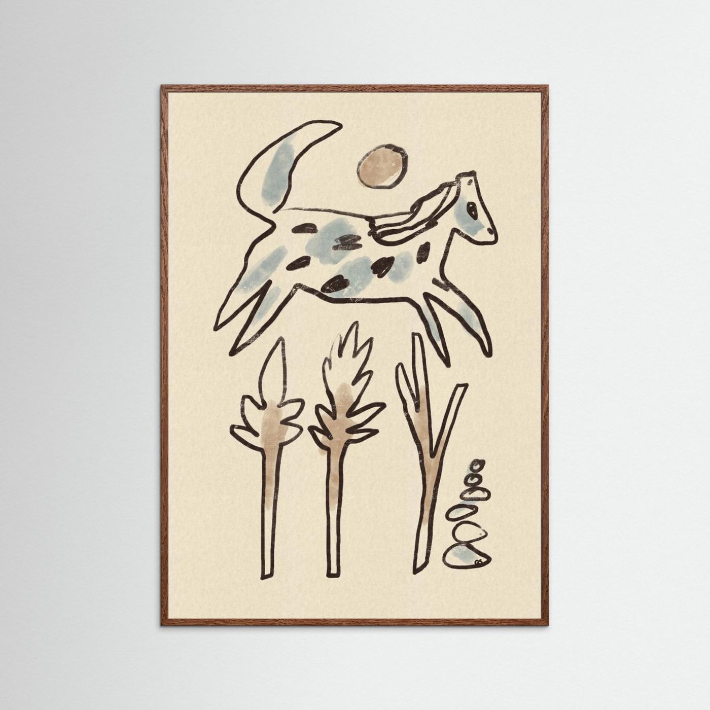 Leaping Desert Horse by Raipa Studio
