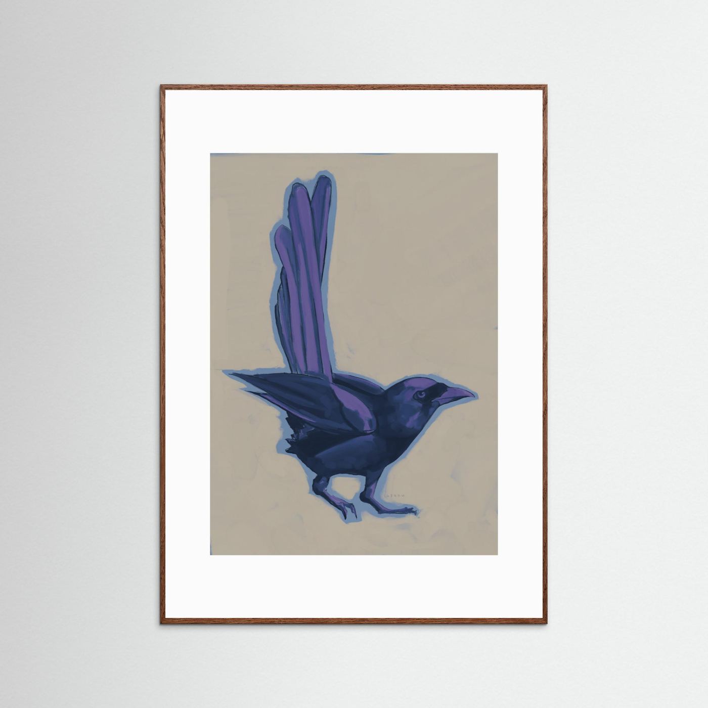 Dark Purple Crow by Josephin Hermsdorf