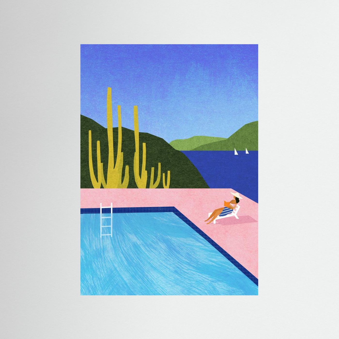 アート・デザイン・音楽 Swimming Pool Swimming Pool Wall Art - Studio Mottos Fine Art Print