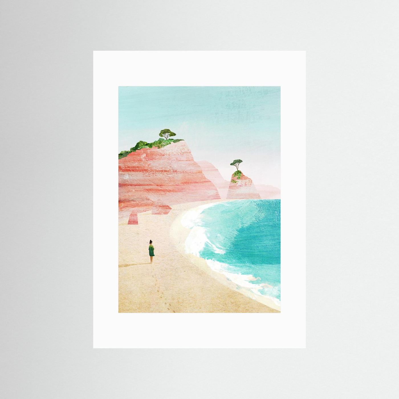 Beach Girl Wall Art | Studio Mottos Fine Art Print