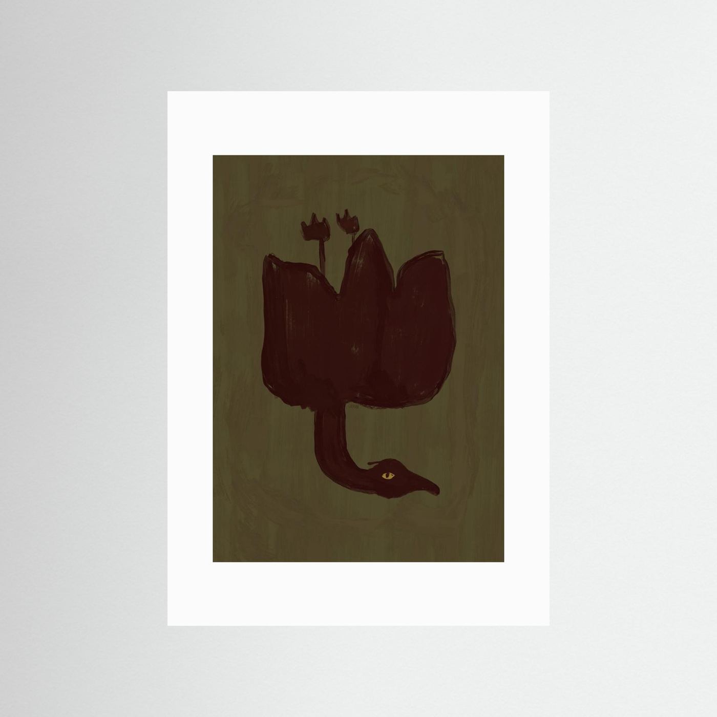 Dark Bird Blossom by Josephin Hermsdorf
