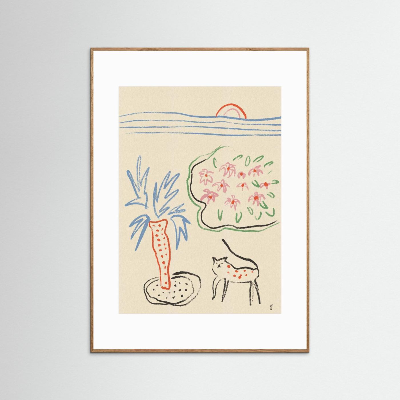 Tropical Cat Garden by Raipa Studio