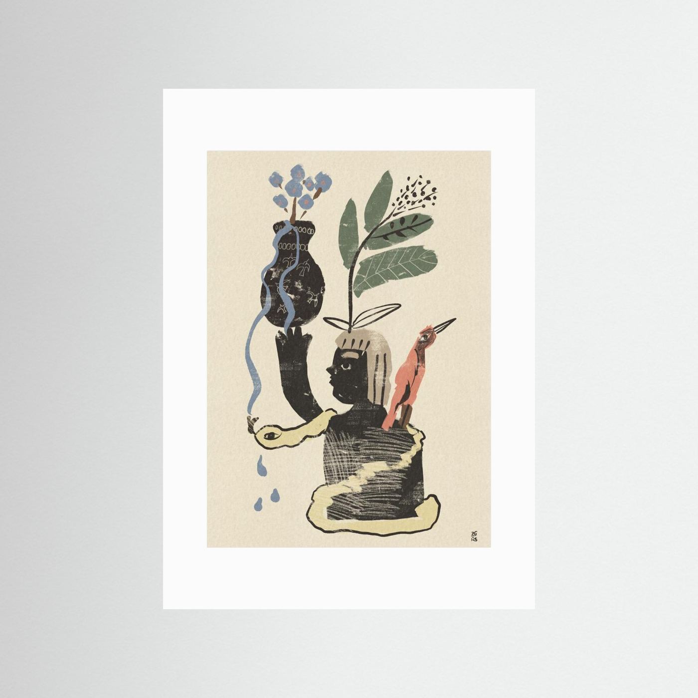 Botanical Spirit Figure by Raipa Studio