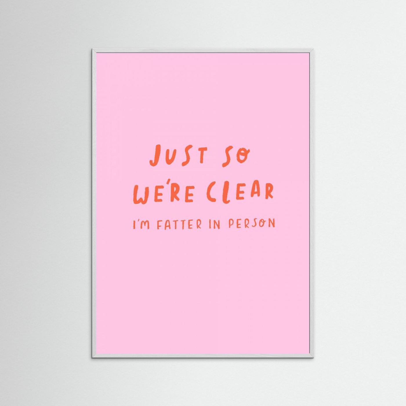 Just so We're Clear by Aislinn Simmonds