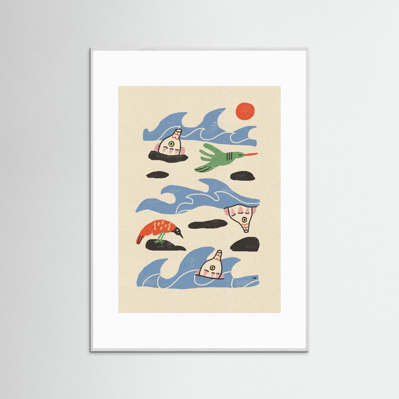 Whimsical Ocean Creatures by Raipa Studio
