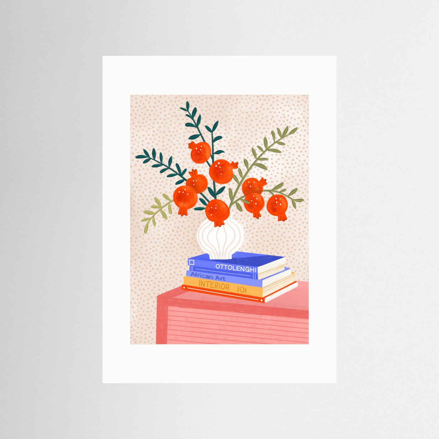 Cozy Tabletop Pomegranates by Bea Müller