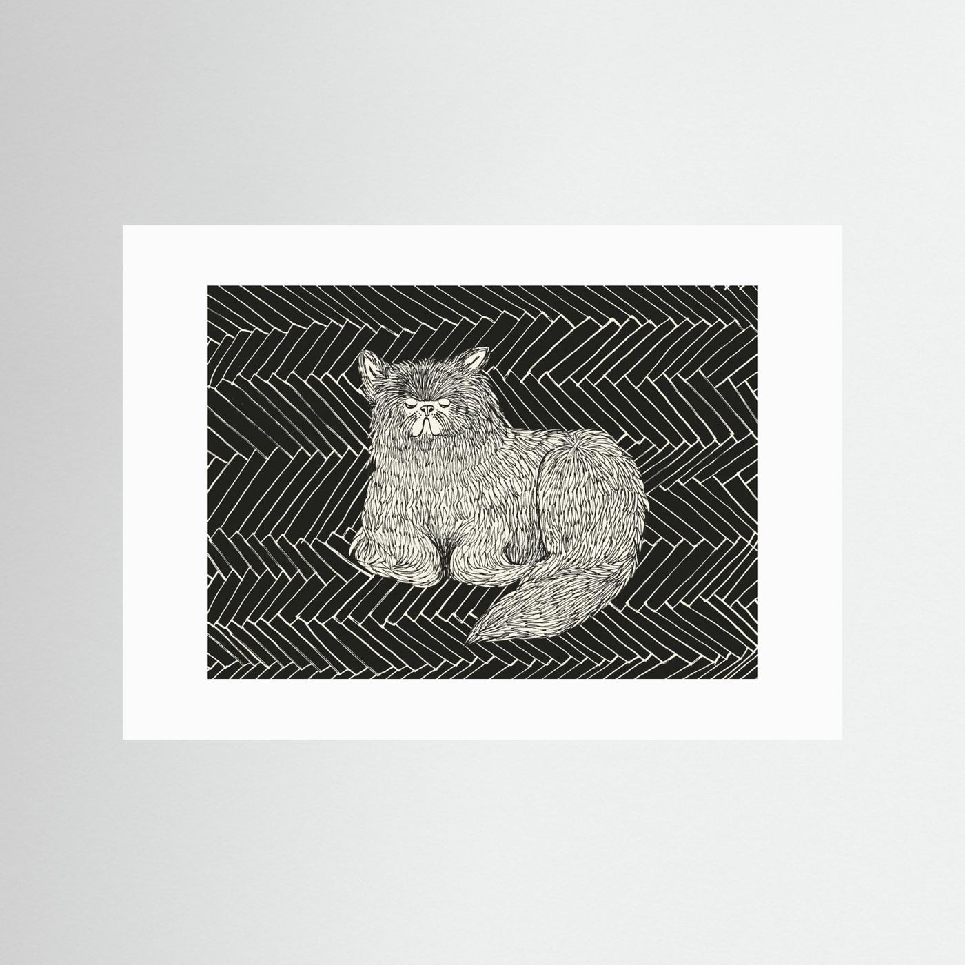Sleeping Cat V by Kasia Walentynowicz