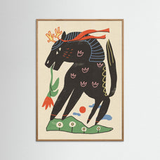 Mythical Horse with Flower by Raipa Studio
