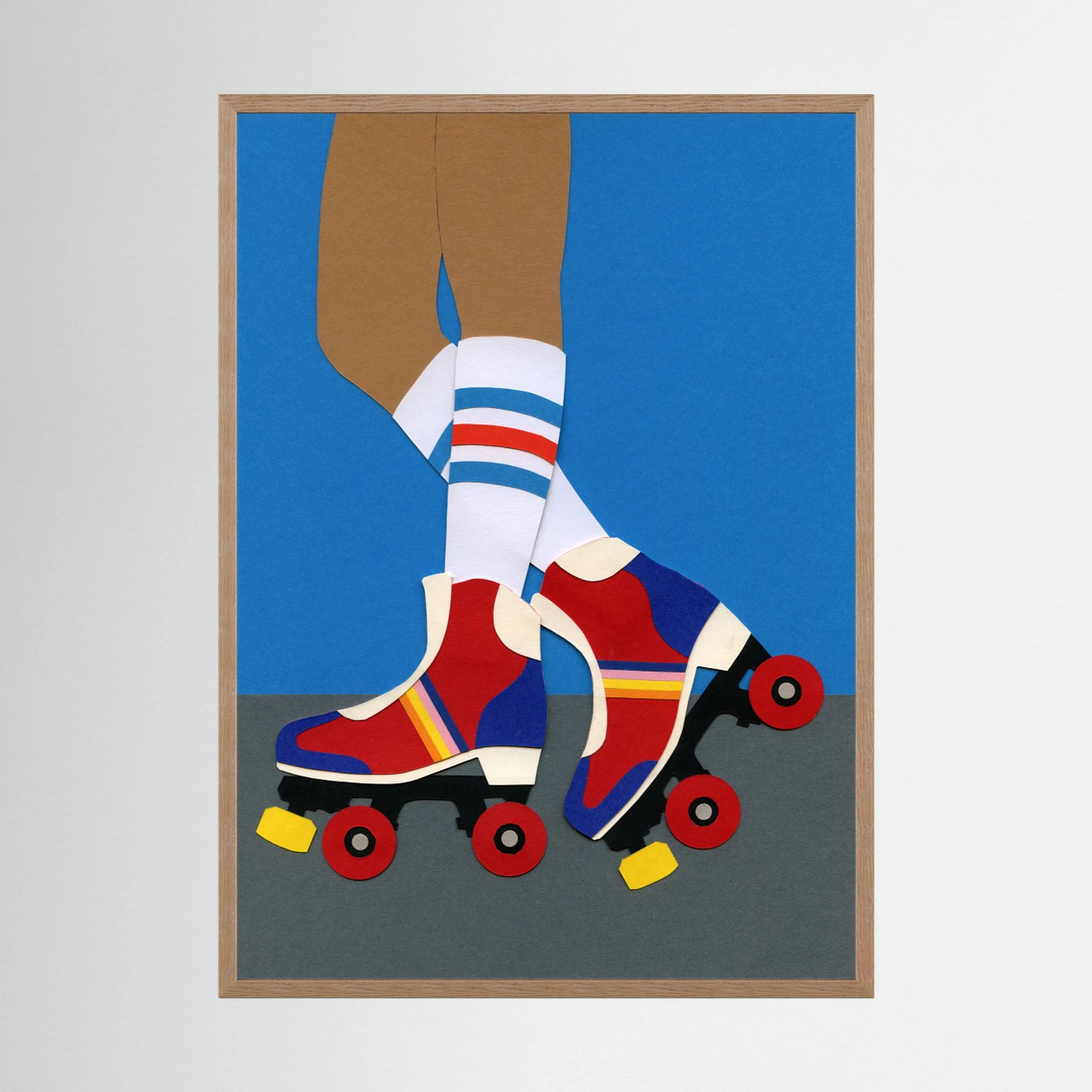 Retro Roller Skates by Rosi Feist