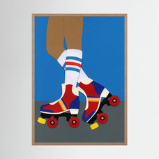 Retro Roller Skates by Rosi Feist