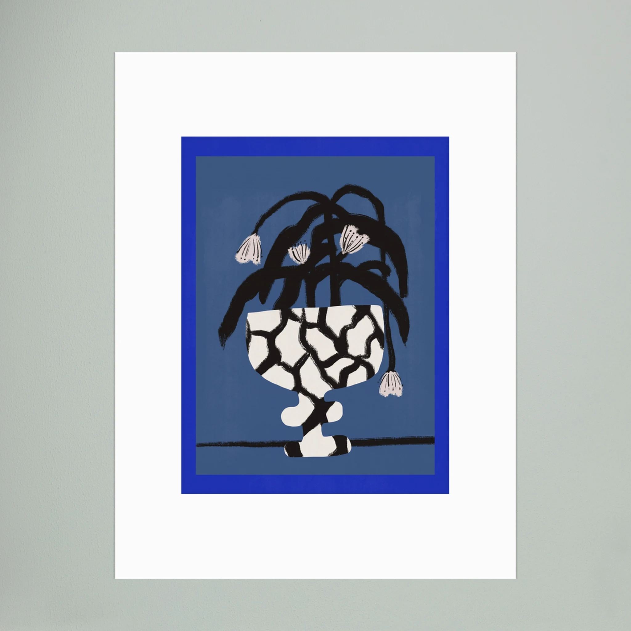 Cracked Vase In Blue by Little Dean