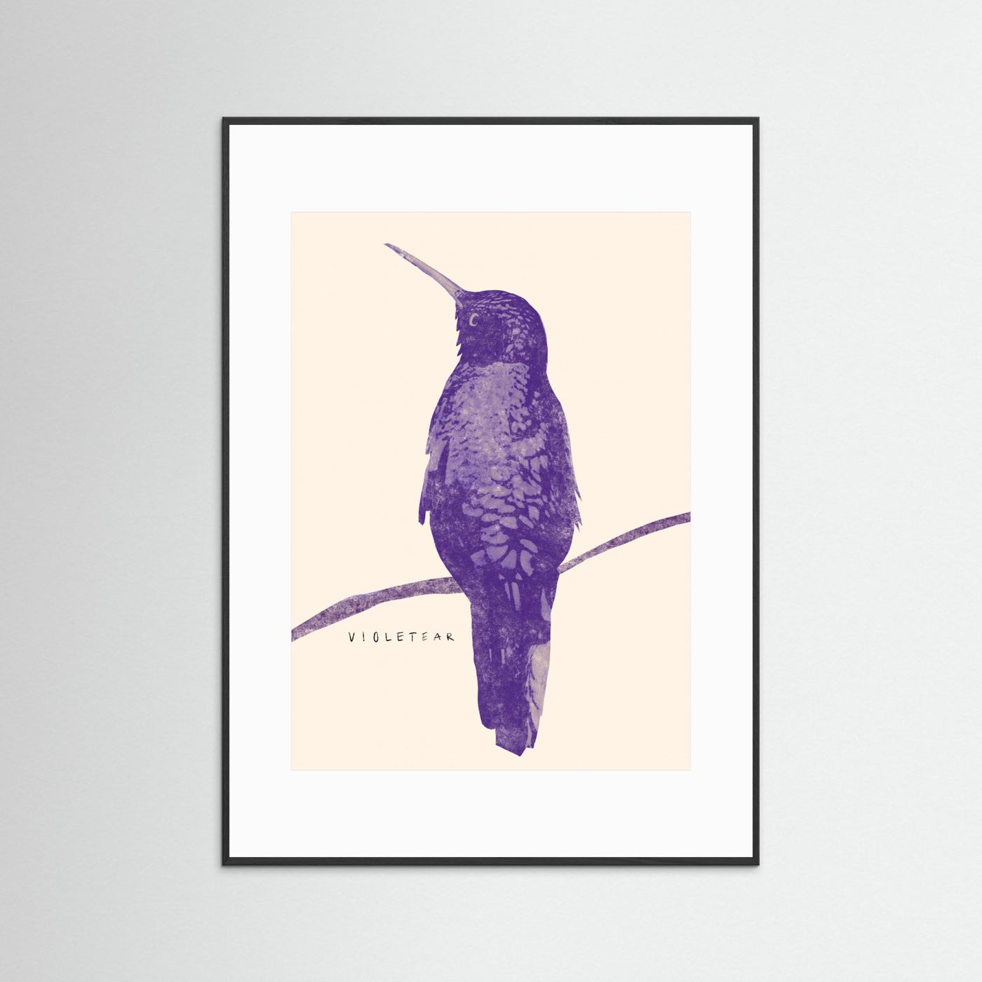Elegant Violet Hummingbird by Josephin Hermsdorf