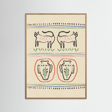 Primitive Cats and Vases by Raipa Studio