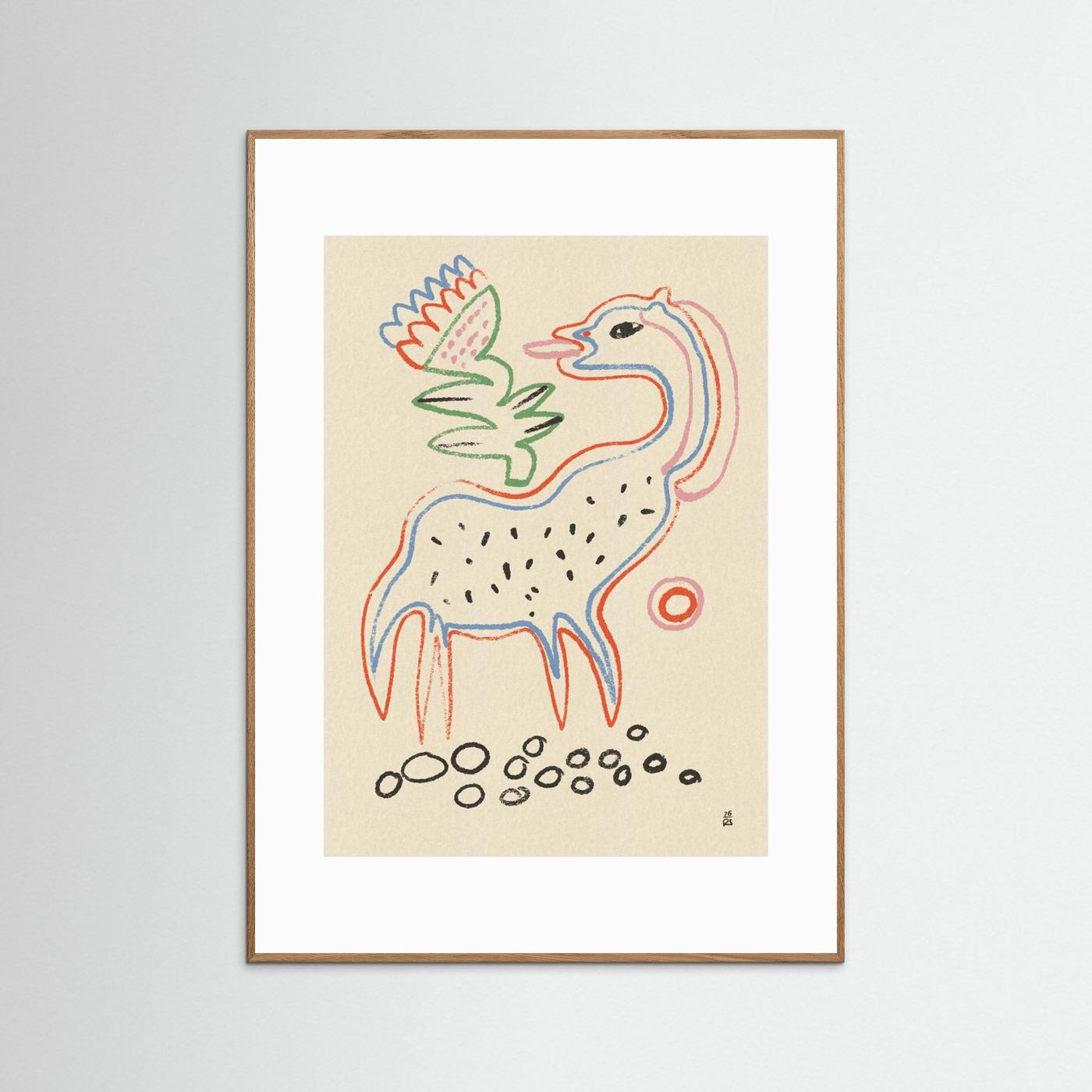 Whimsical Creature and Flower by Raipa Studio