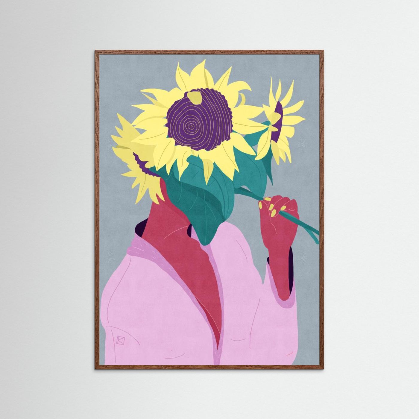 Floral Head Serenity by Sylwia Kubus