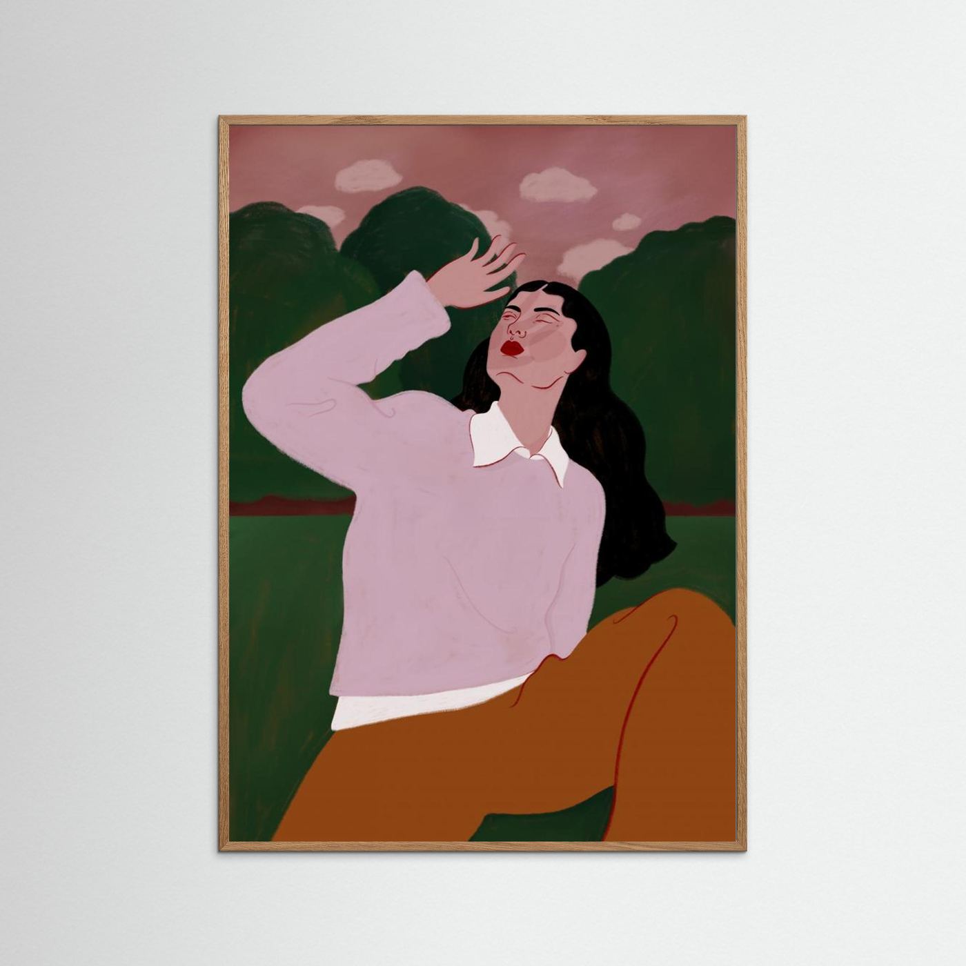 Woman In Summer Sun by Ida Alvarsson