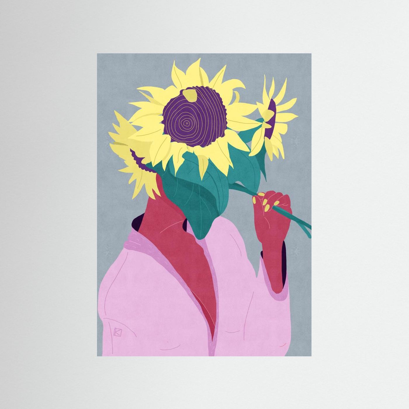 Floral Head Serenity by Sylwia Kubus