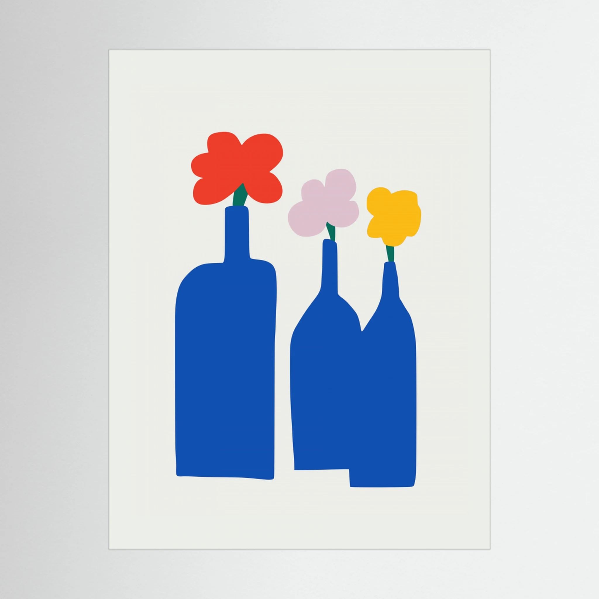 Blue Bottle Vase by Little Dean