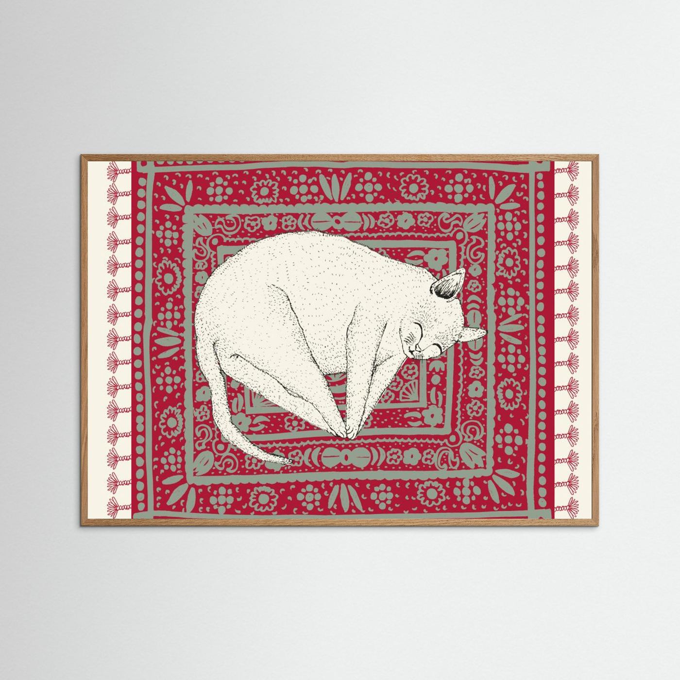 Sleeping Cat VI by Kasia Walentynowicz