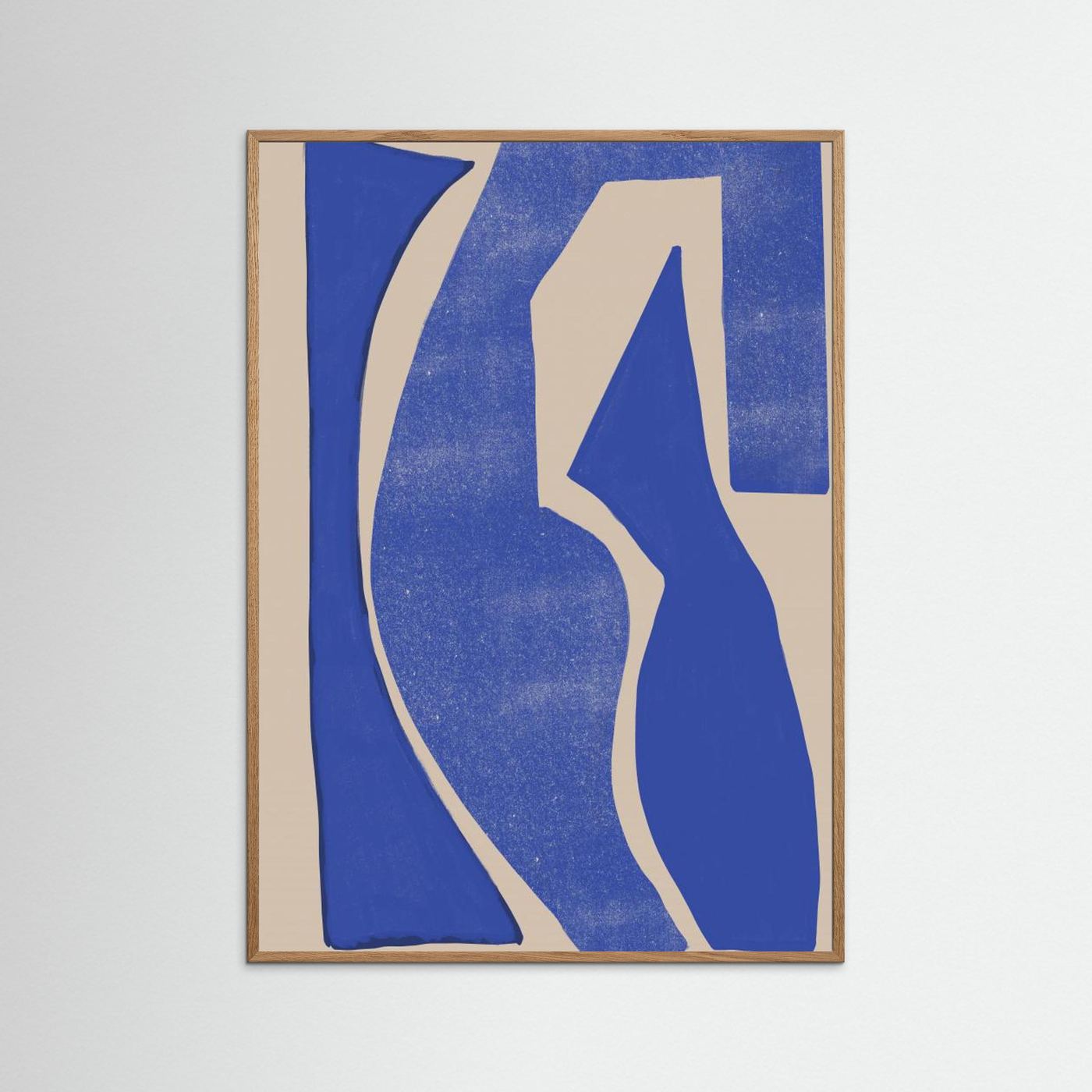 Blue Geometric Shapes by The Miuus Studio