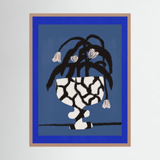 Cracked Vase In Blue by Little Dean