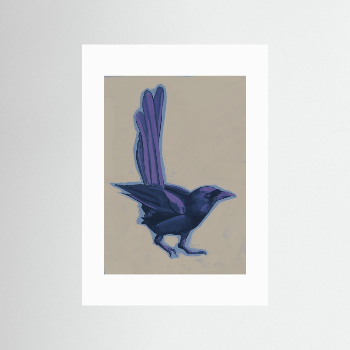 Dark Purple Crow by Josephin Hermsdorf