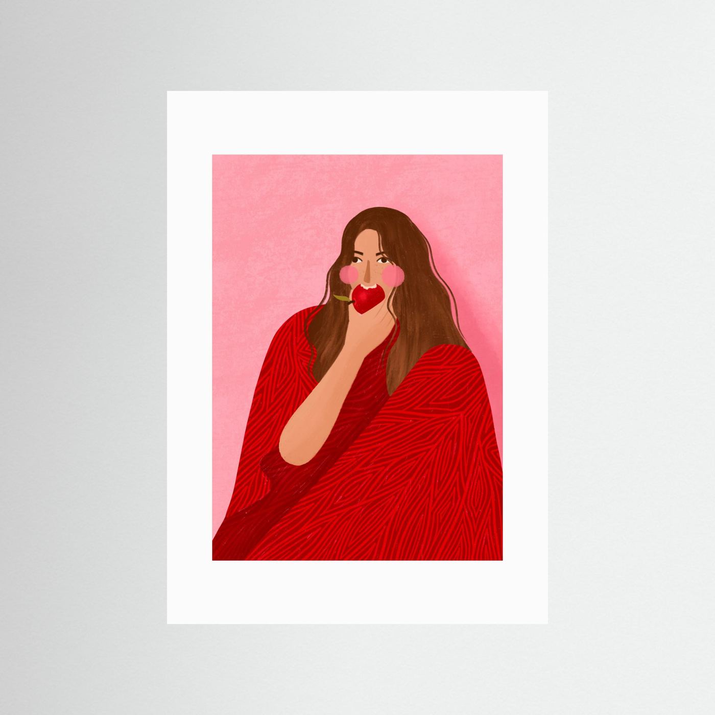 Cozy Woman Apple by Bea Müller