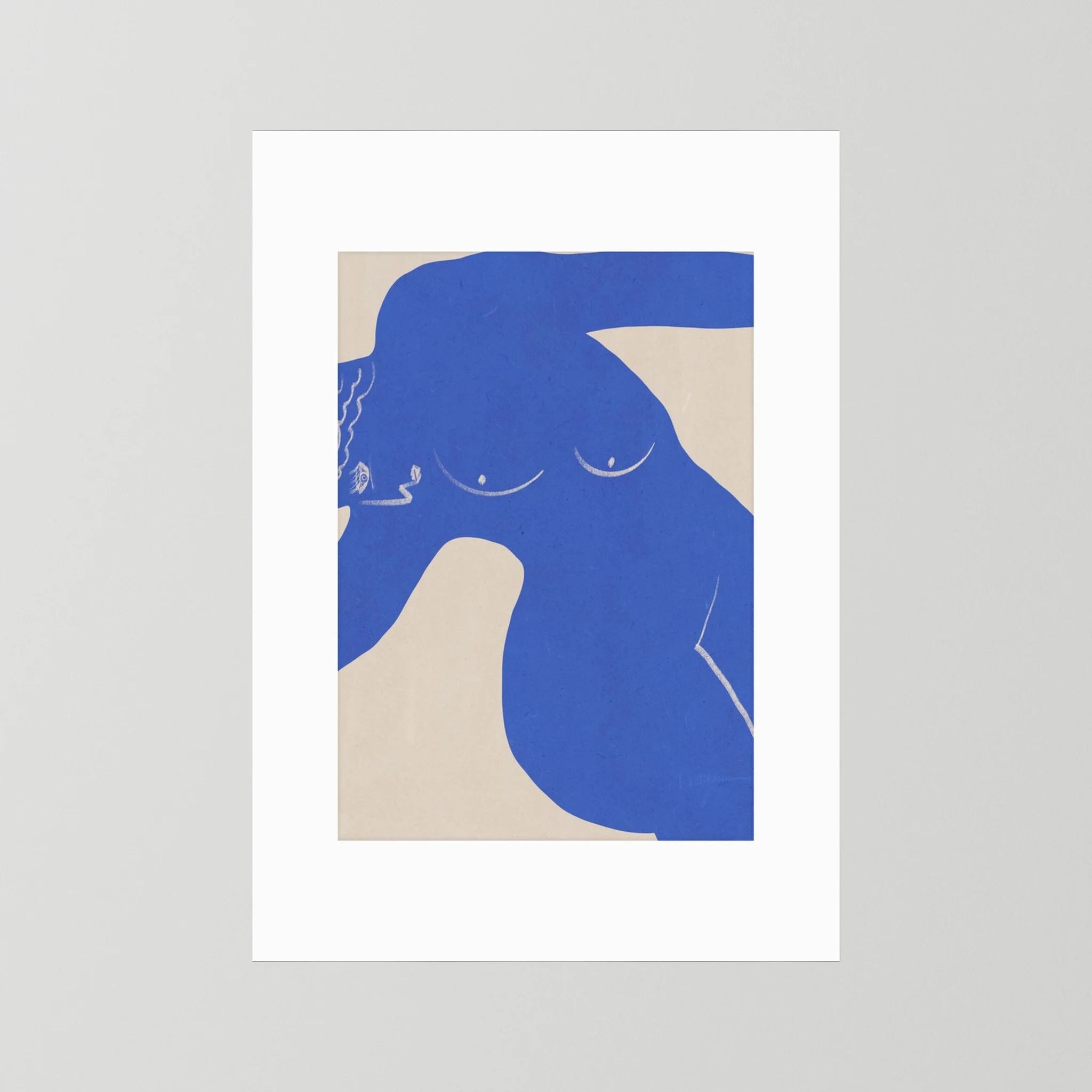 Greek muse in blue by Little Dean