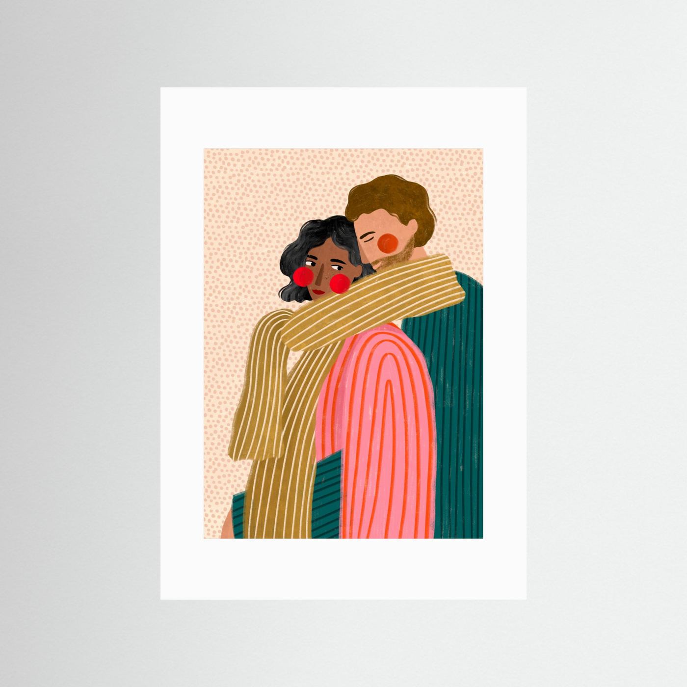 Loving Couple Embrace by Bea Müller