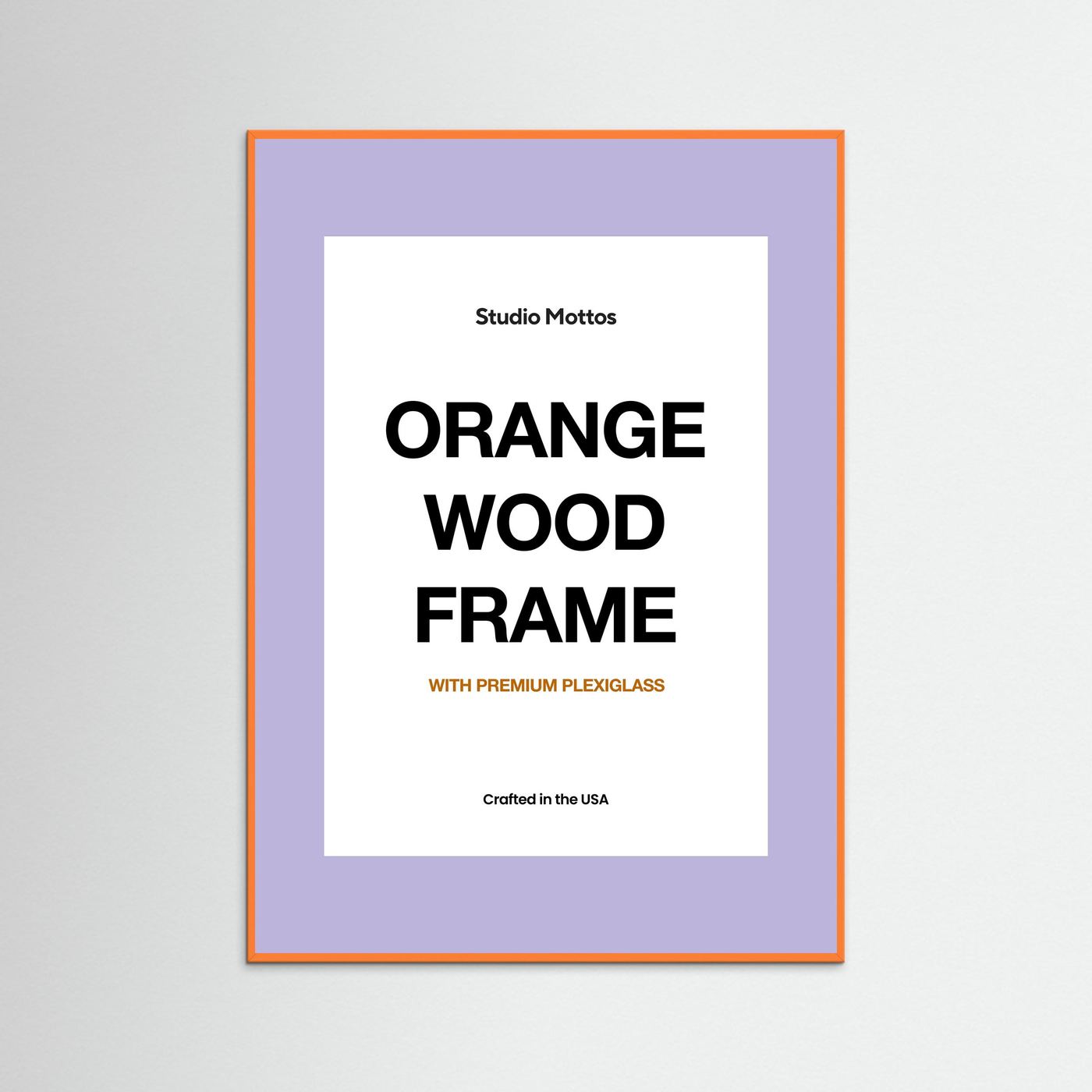 Orange Wood Frame