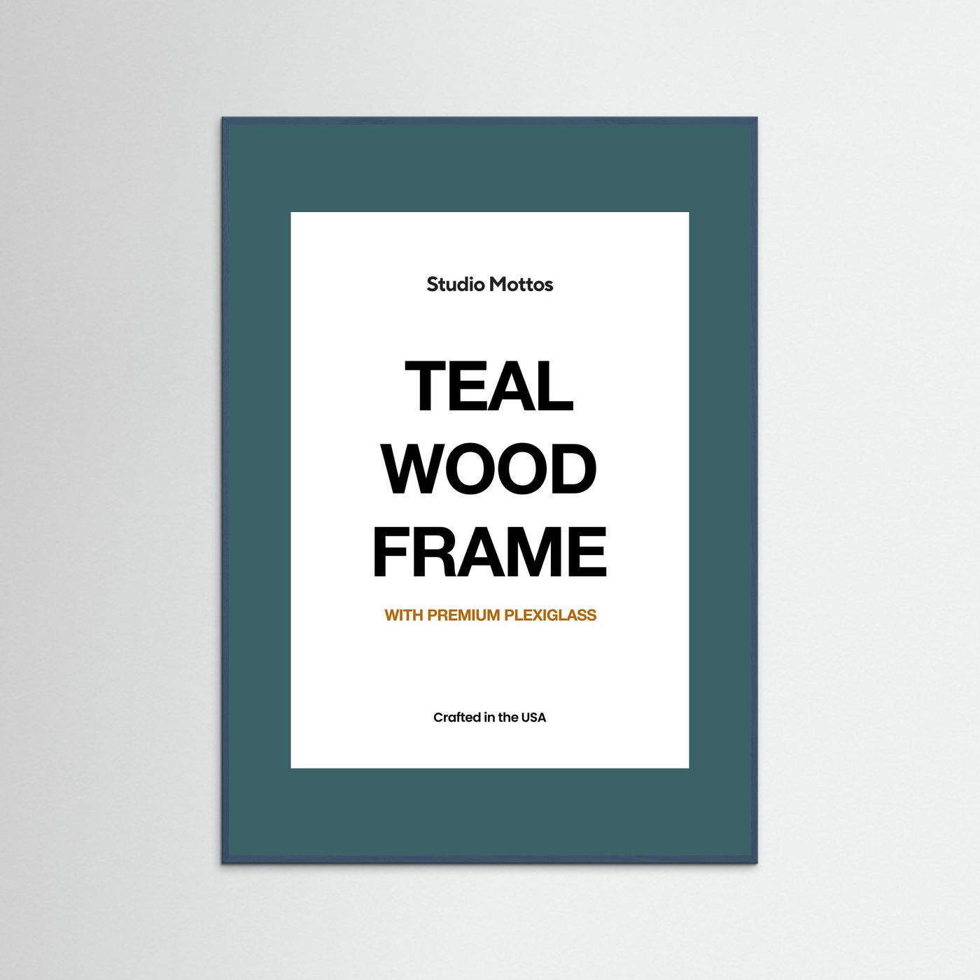 Teal Wood Frame