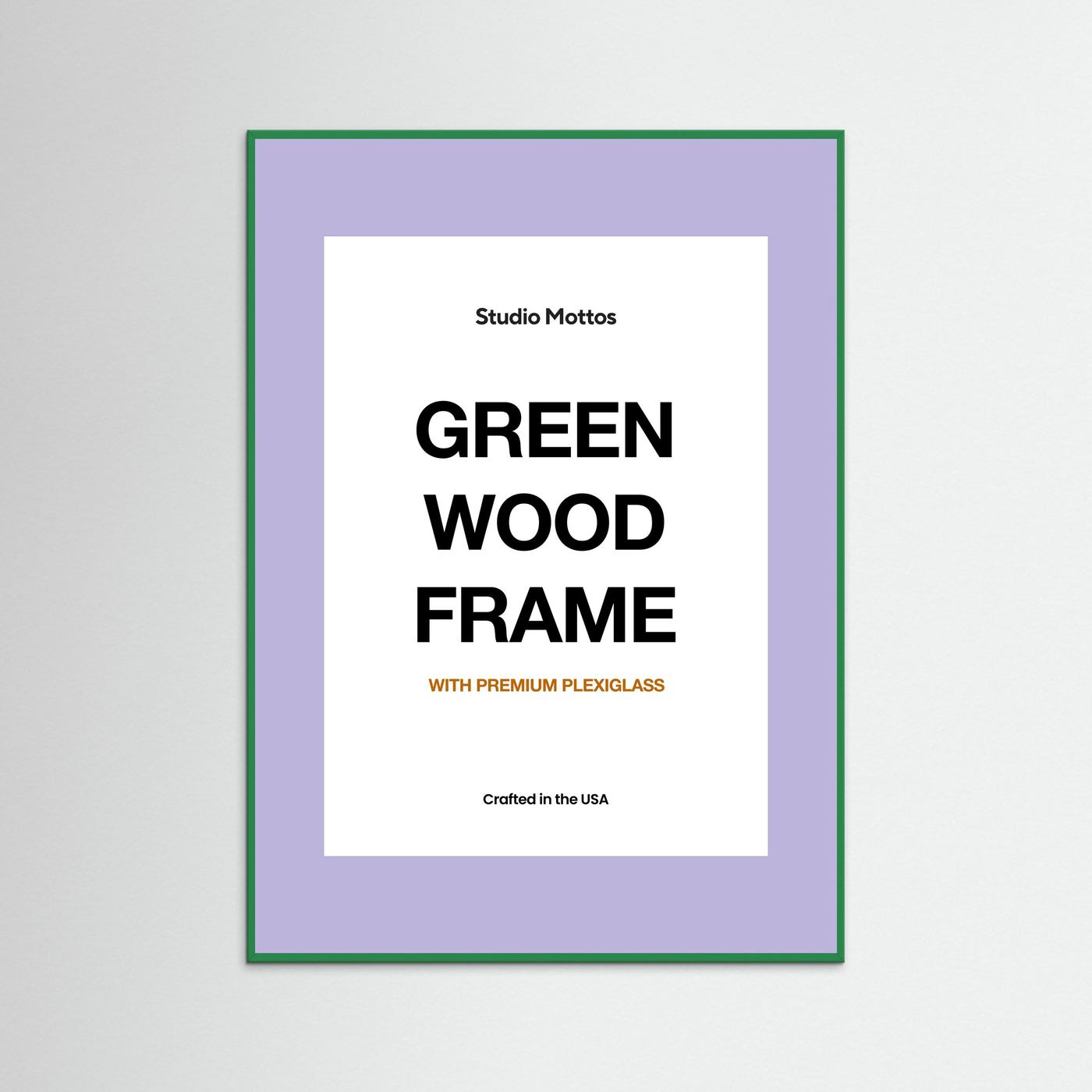 Green Wood Frame