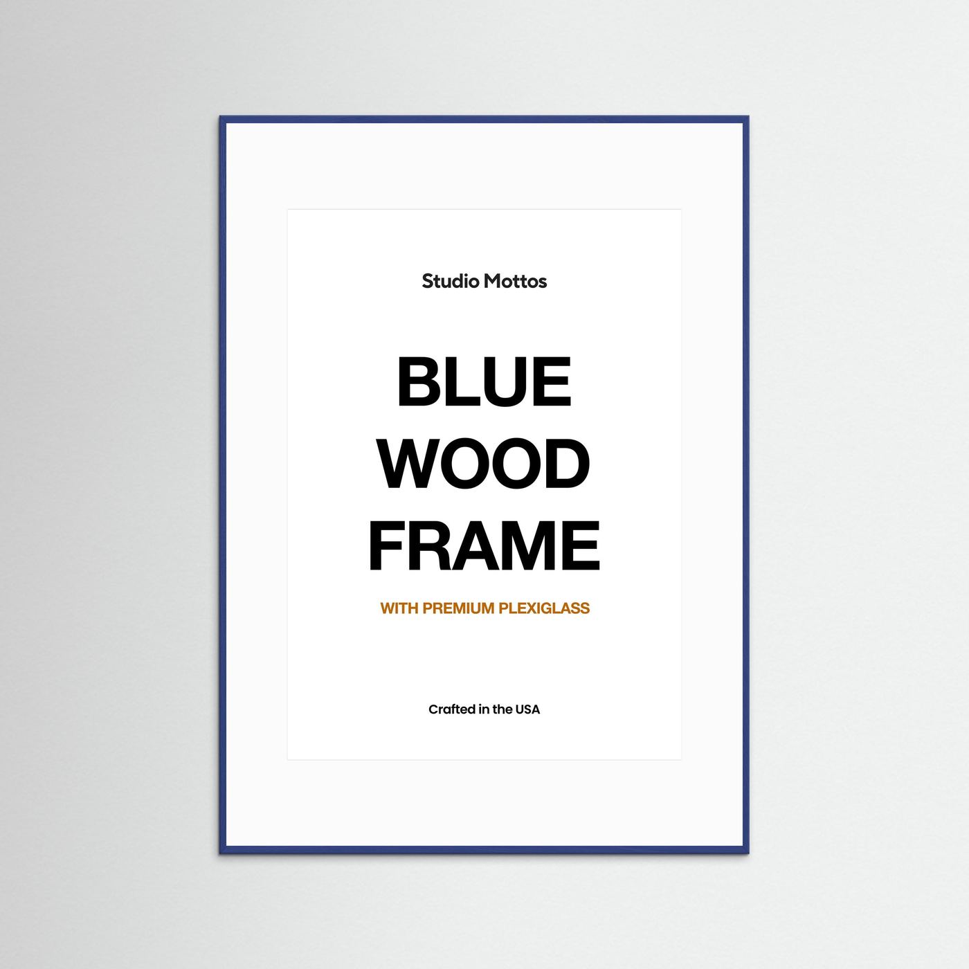 Blue Wood Frame
