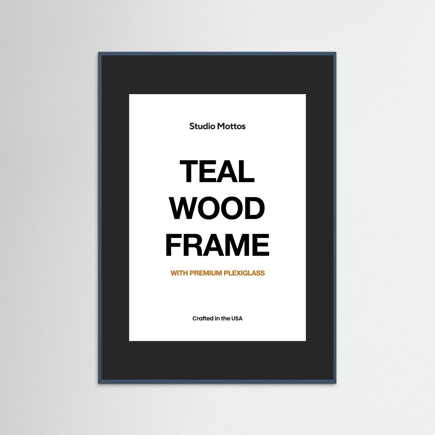 Teal Wood Frame