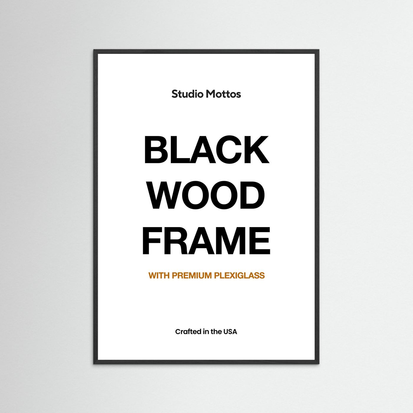 Black Wood Frame