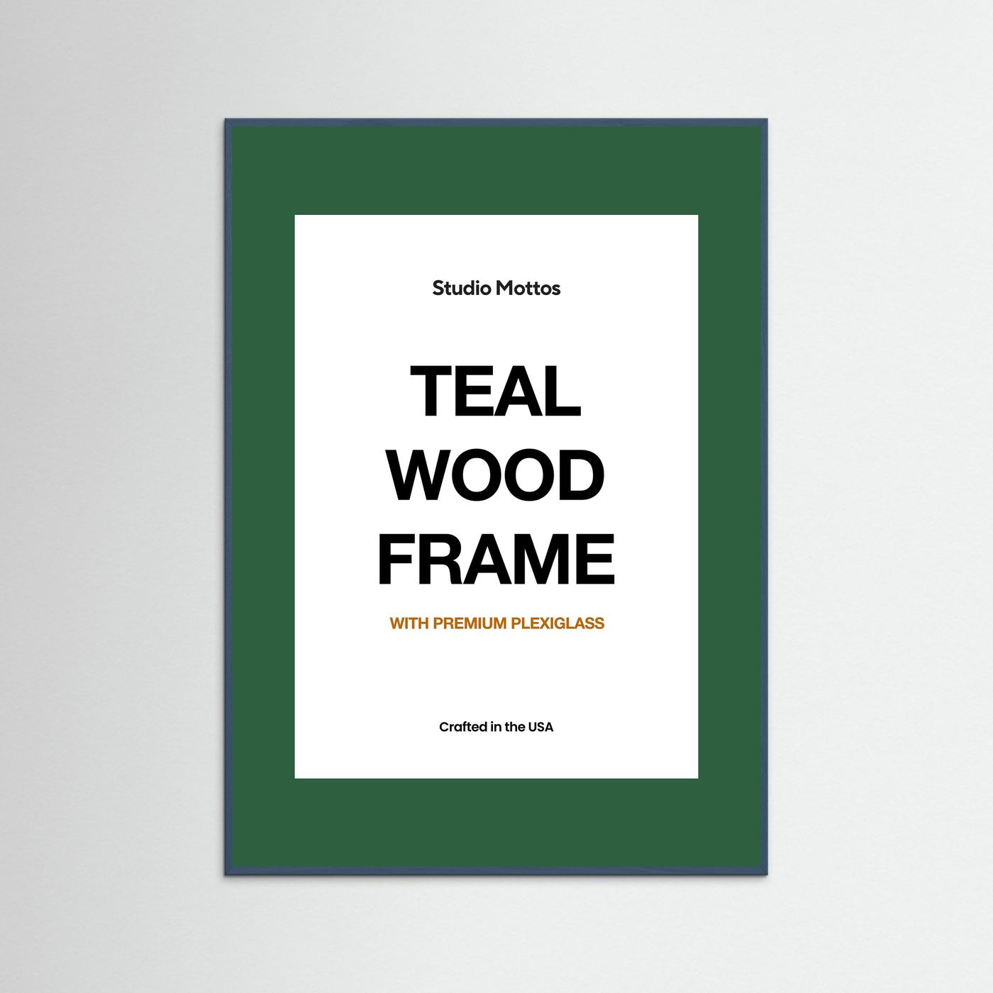 Teal Wood Frame