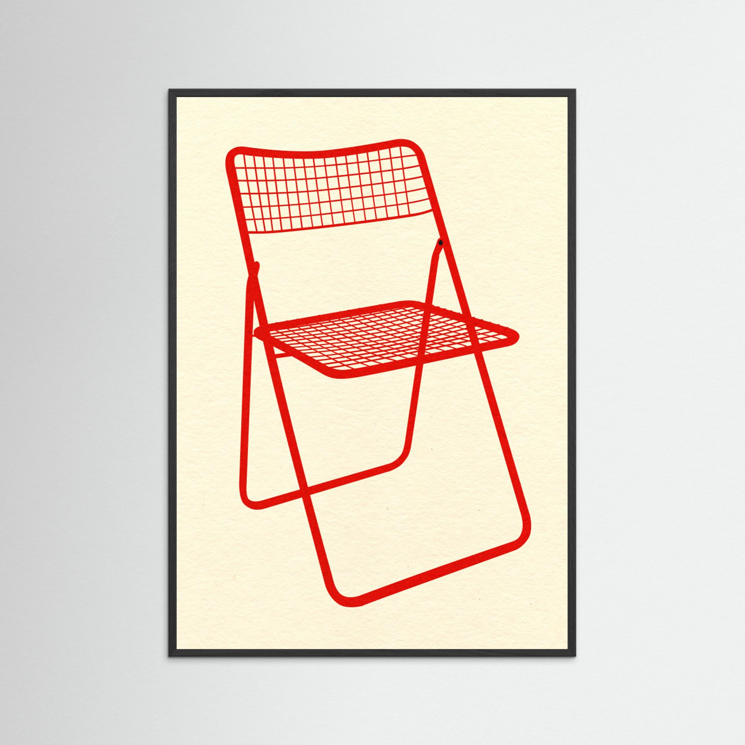 Ted Net Chair Red by Rosi Feist
