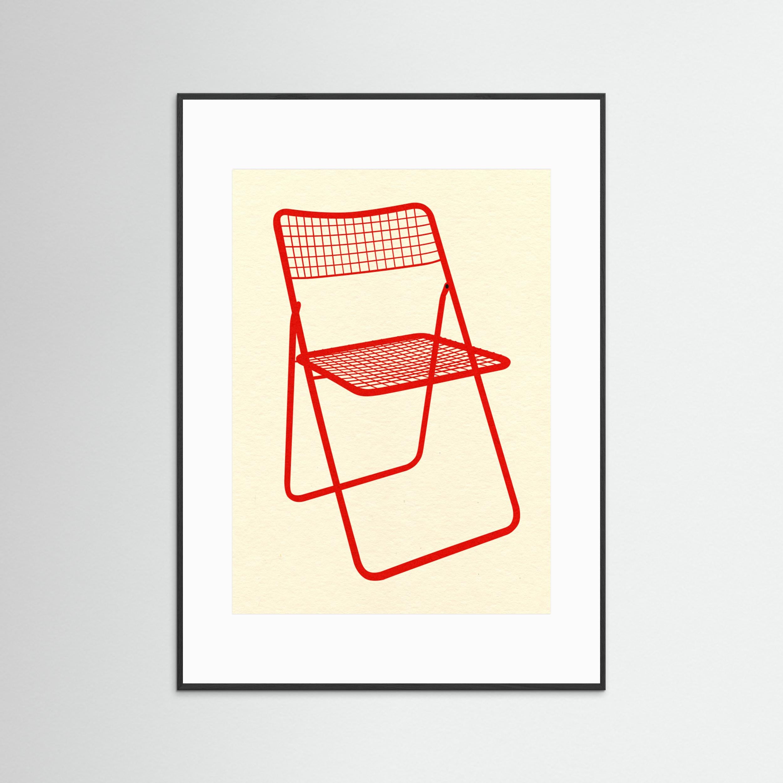 Ted Net Chair Red by Rosi Feist