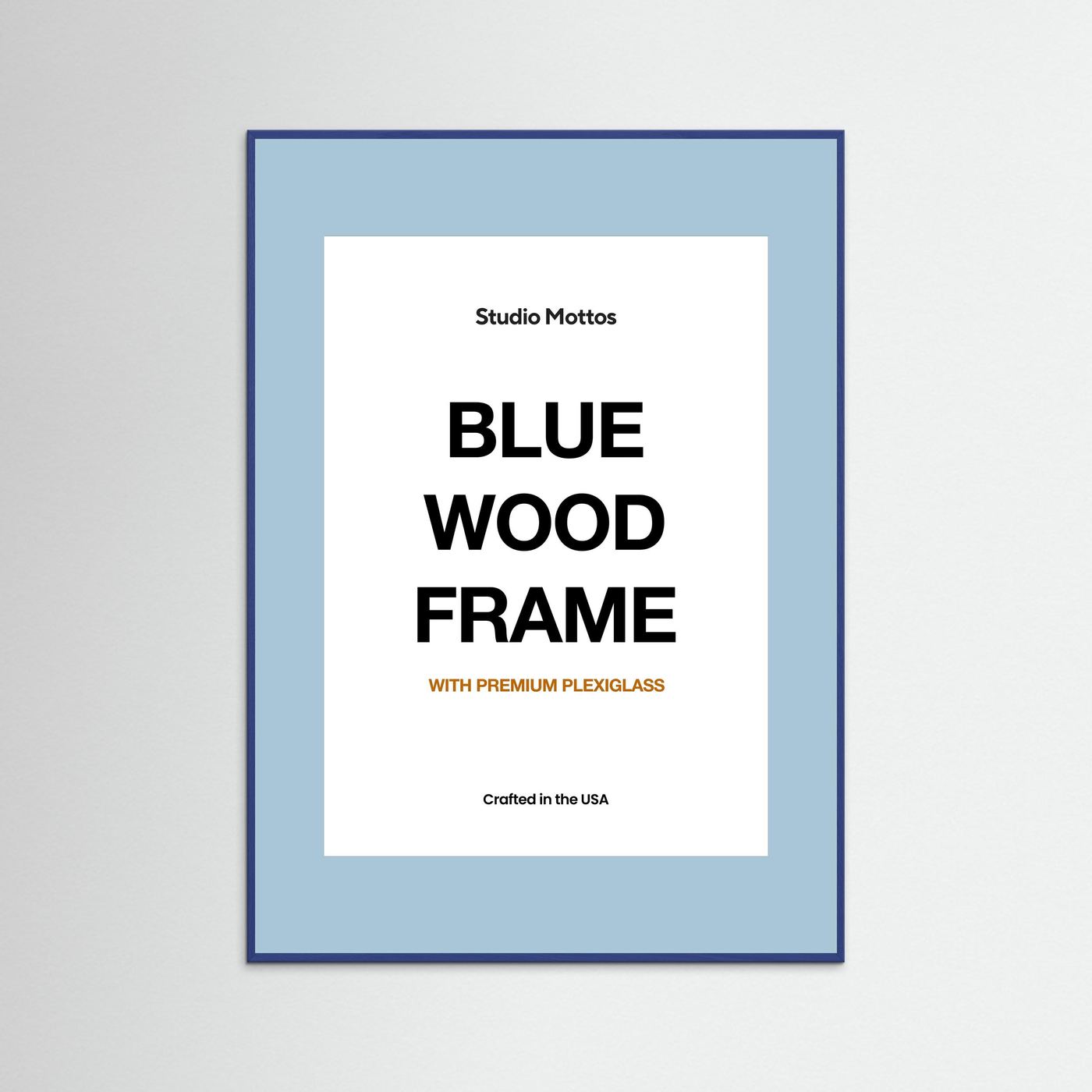 Blue Wood Frame