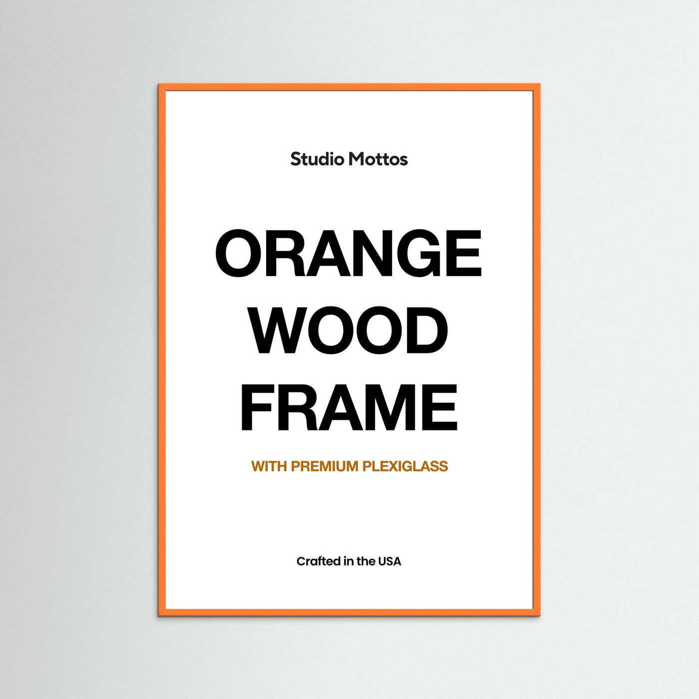 Orange Wood Frame